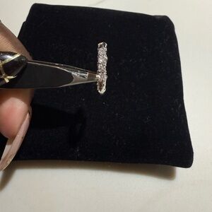 Elegant 14k Diamond Huggie Earring
